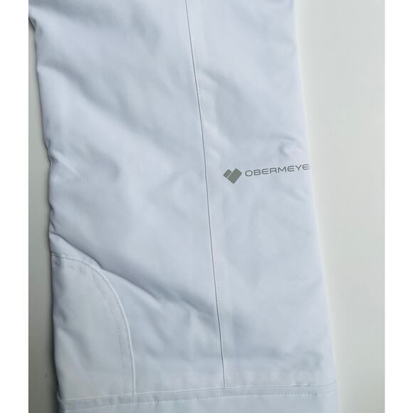 Obermeyer Brooke Pant Ski Snow Insulated White Size Teen Girl Small NEW - Picture 6 of 10